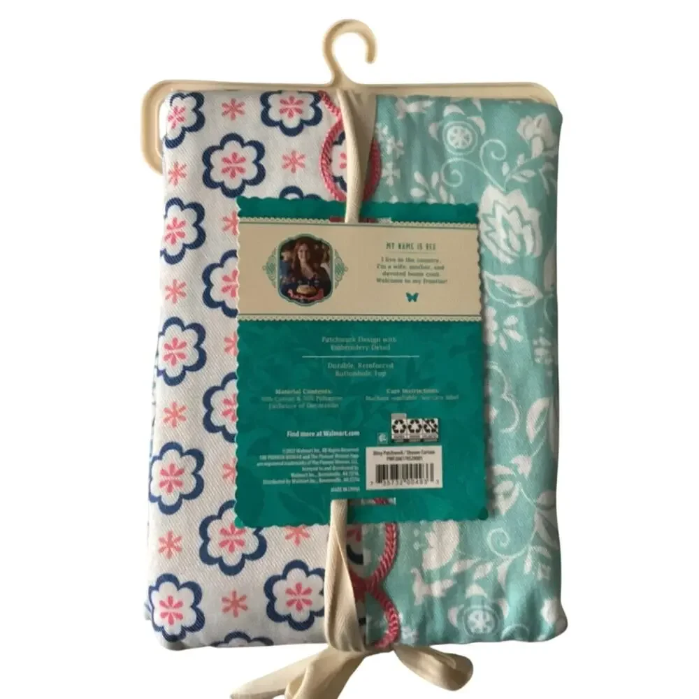 Pioneer Woman Ditsy Patchwork Shower Curtain
